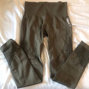 Energy seamless camo green Gymshark leggings